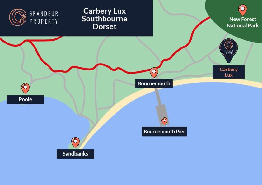 Carbery Lux By Grandeur Property Bournemouth Exteriör bild